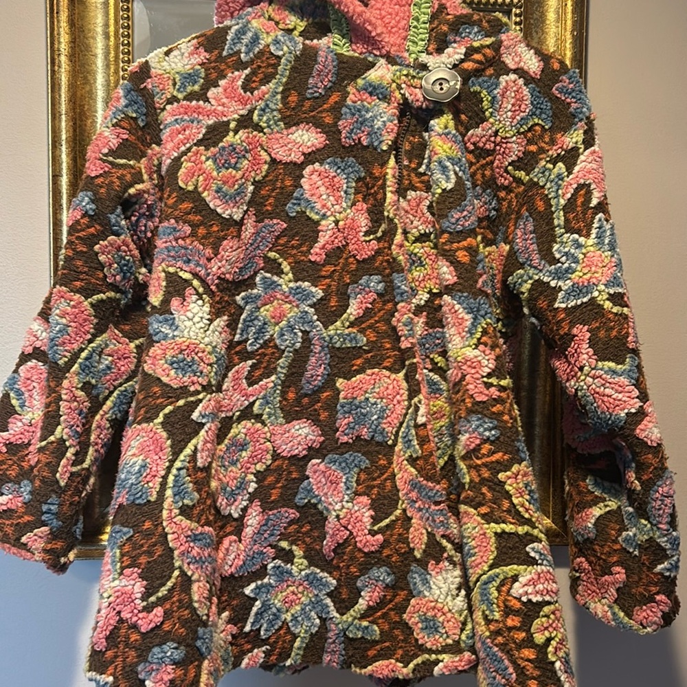 Girls zip up poncho